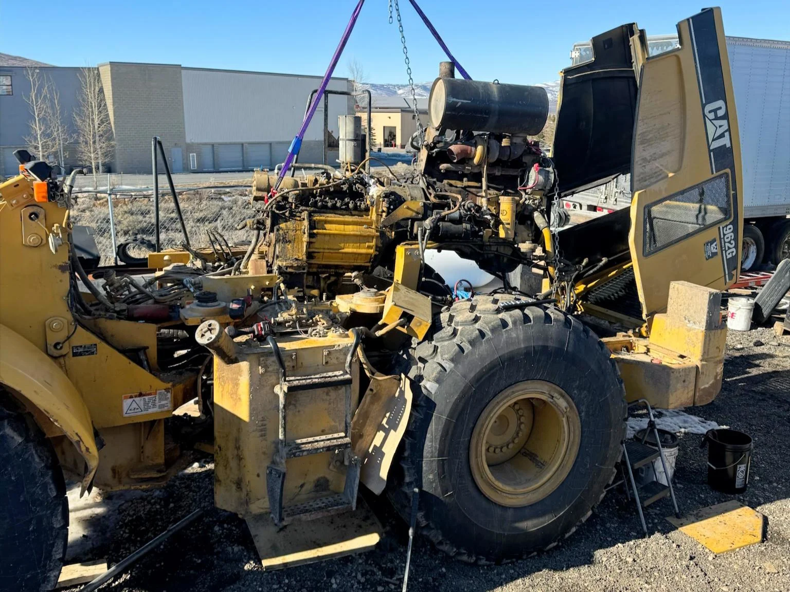 Heavy equipment repair on site
