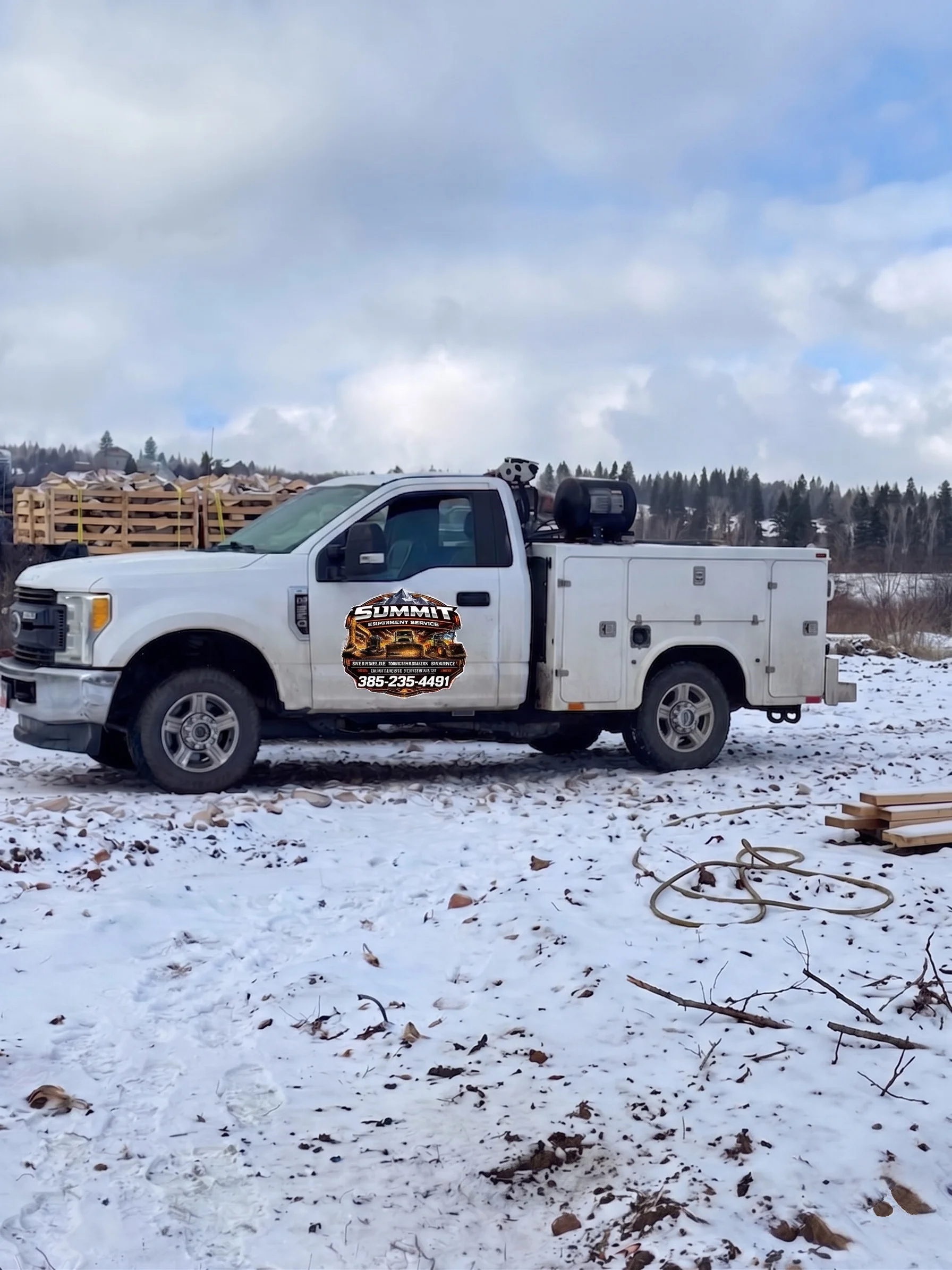 Summit Equipment Service mobile field service truck on-site